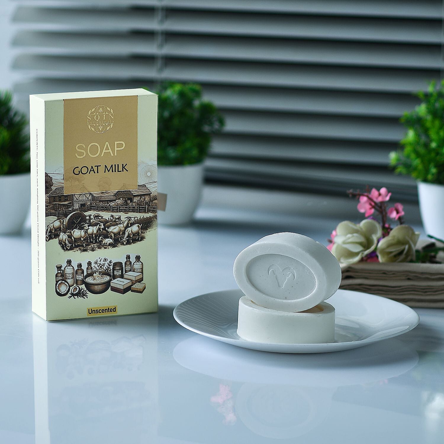 Sqin Botanicals Goat Milk Unscented Soap (200Gms) 7761895 2