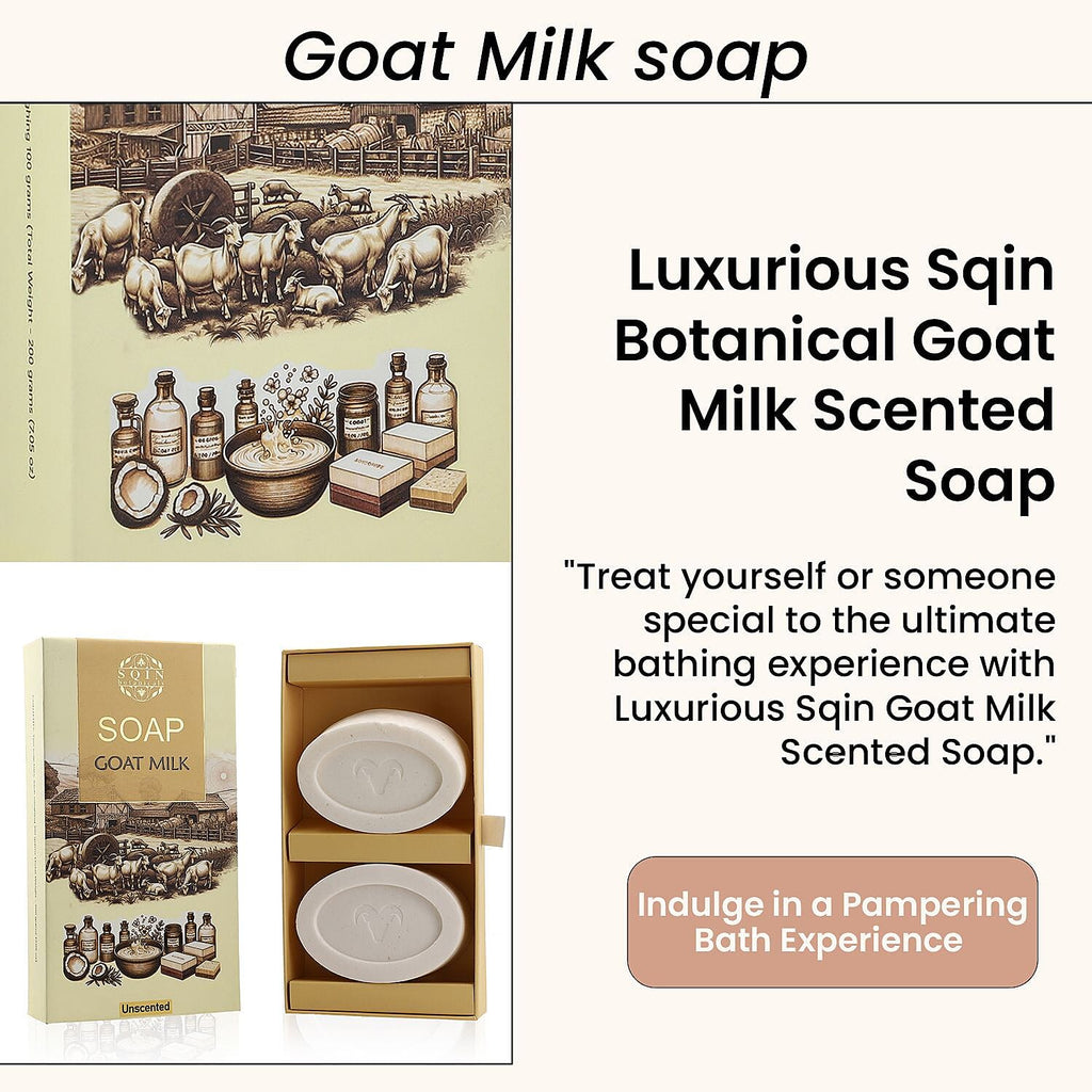 Pack of 2 Sqin Botanicals Goat Milk Bar Soap