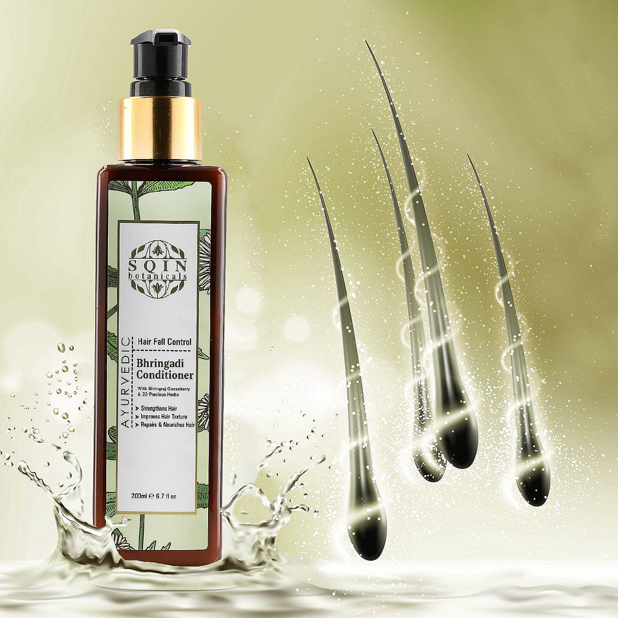 Bhringadi Ayurvedic Hair Conditioner- 200ml 7505832 3