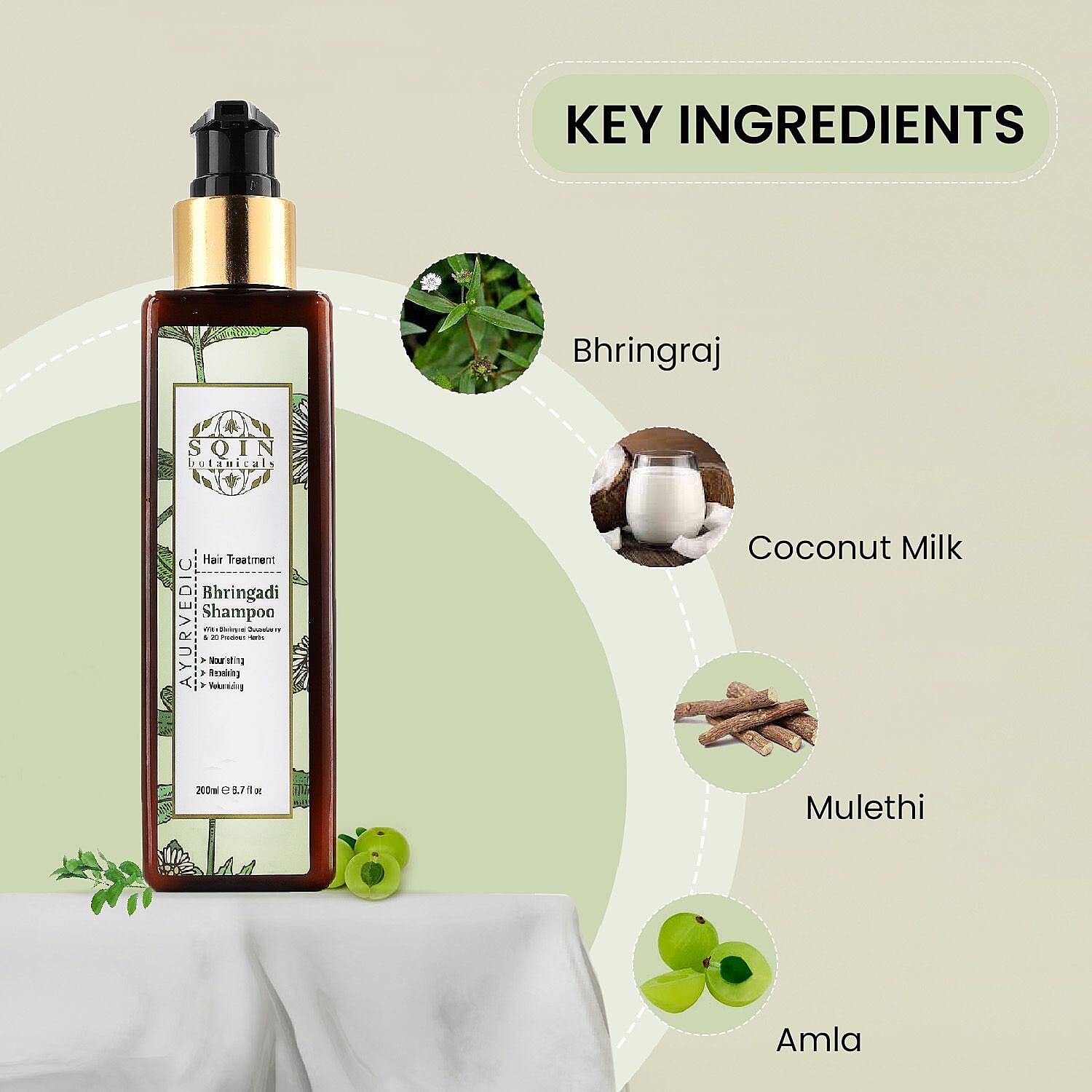 Bhringadi Ayurvedic Hair Conditioner- 200ml 7505832 6
