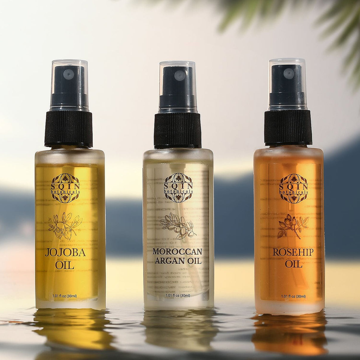 MONDAY MEGA DEAL - Sqin Botanicals Set of 3 Oils - Moringa Oil,  Argan Oil &amp; Rosehip Oil (30ml each) 7612188 2