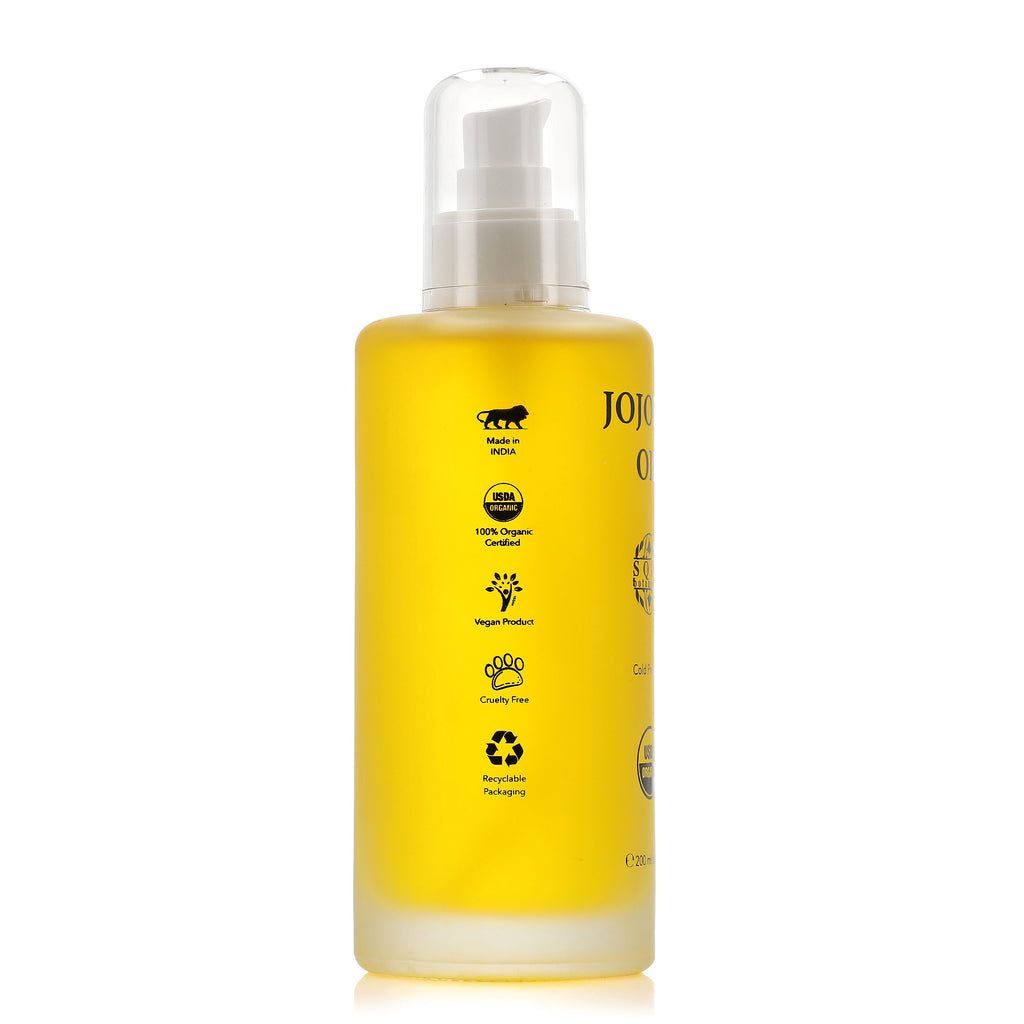 Sqin Botanicals - 100% Organic Cold Pressed Natural Jojoba Oil  200ml