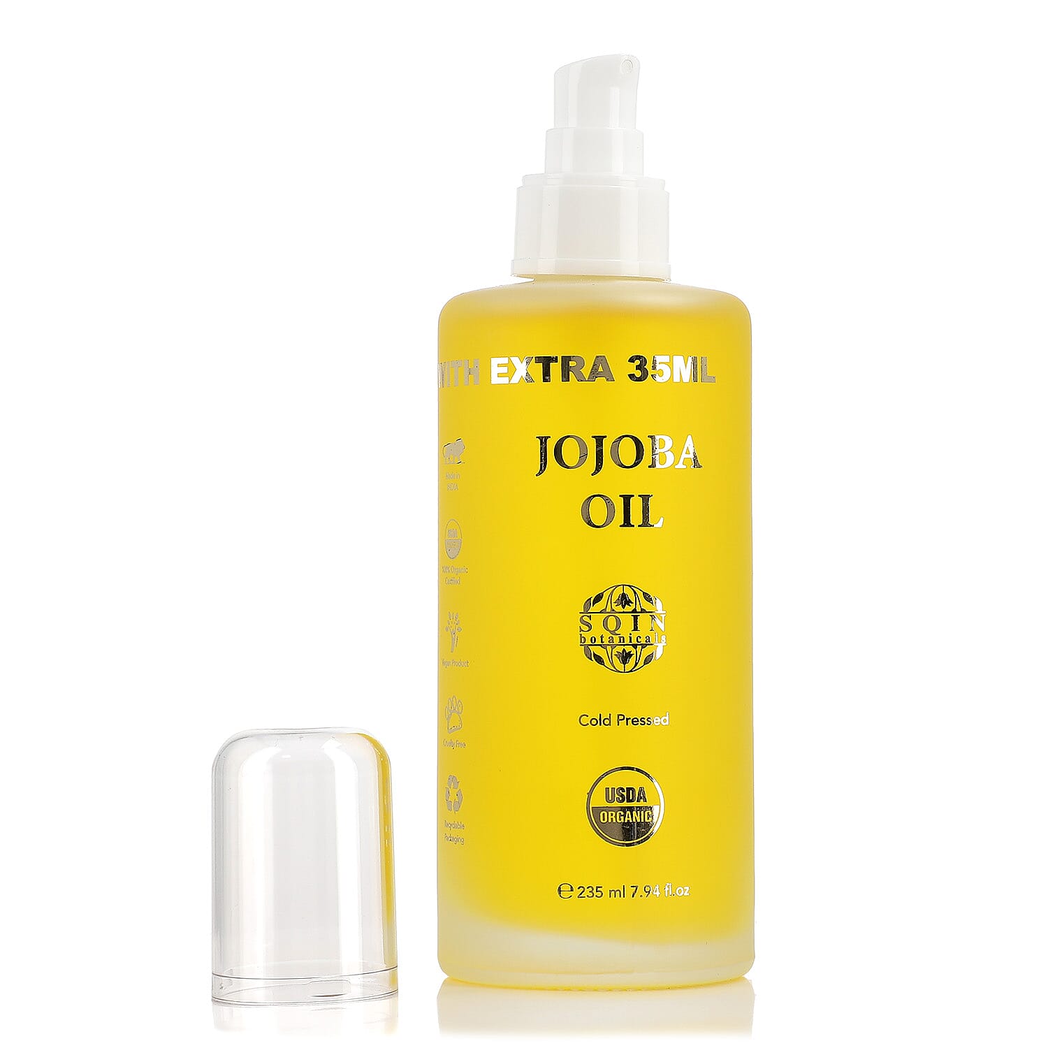 Sqin Botanicals Cold Pressed Natural Jojoba Oil (Vol. 235 ml) 7736965 9