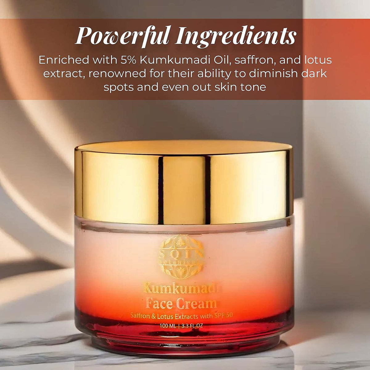 Kumkumadi Face Cream With SPF 50 - 100ml 7687099 5