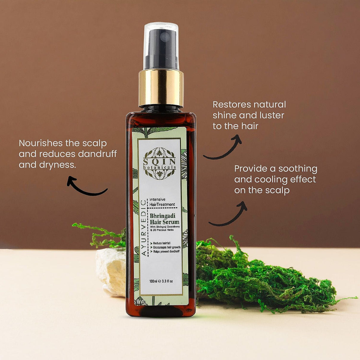 Bhringadi Ayurvedic Hair Serum - 100ml 7505834 3