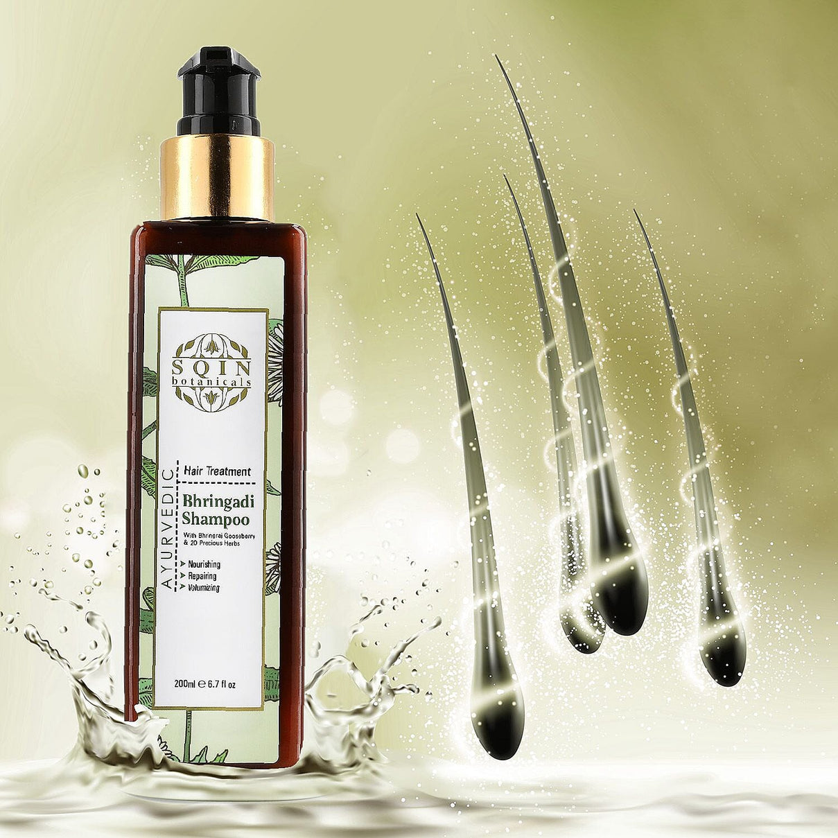 Bhringadi Ayurvedic Shampoo - 200 ml 7505823 3