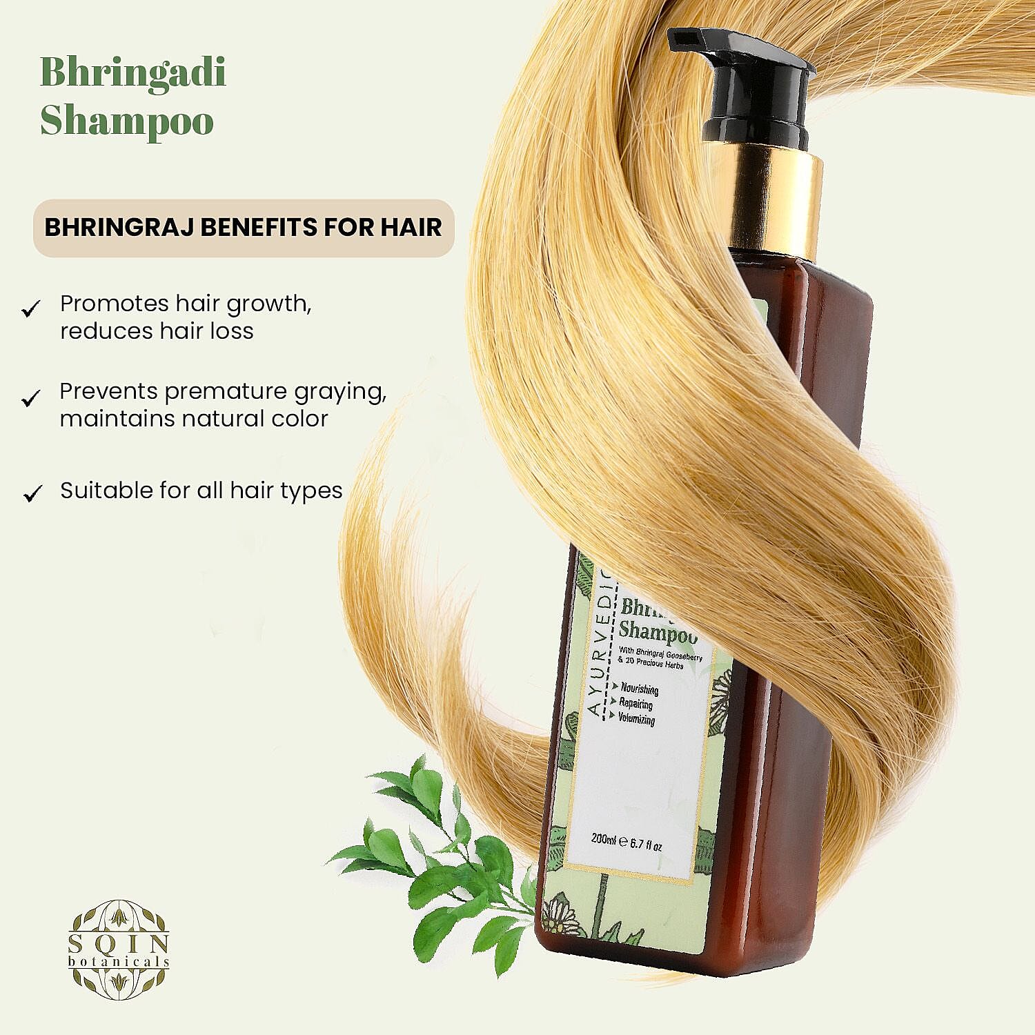 Bhringadi Ayurvedic Shampoo - 200 ml 7505823 4