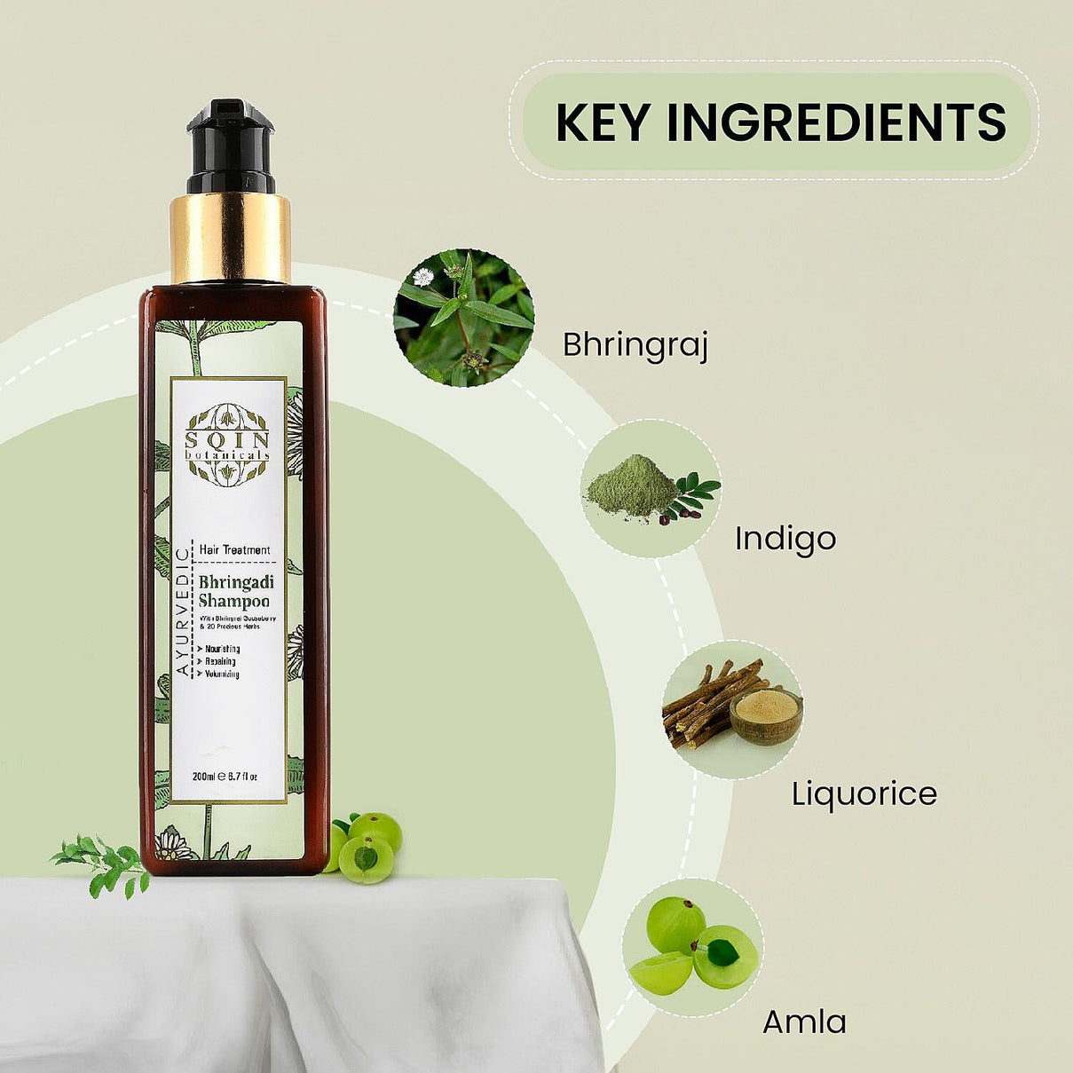 Bhringadi Ayurvedic Shampoo - 200 ml 7505823 6