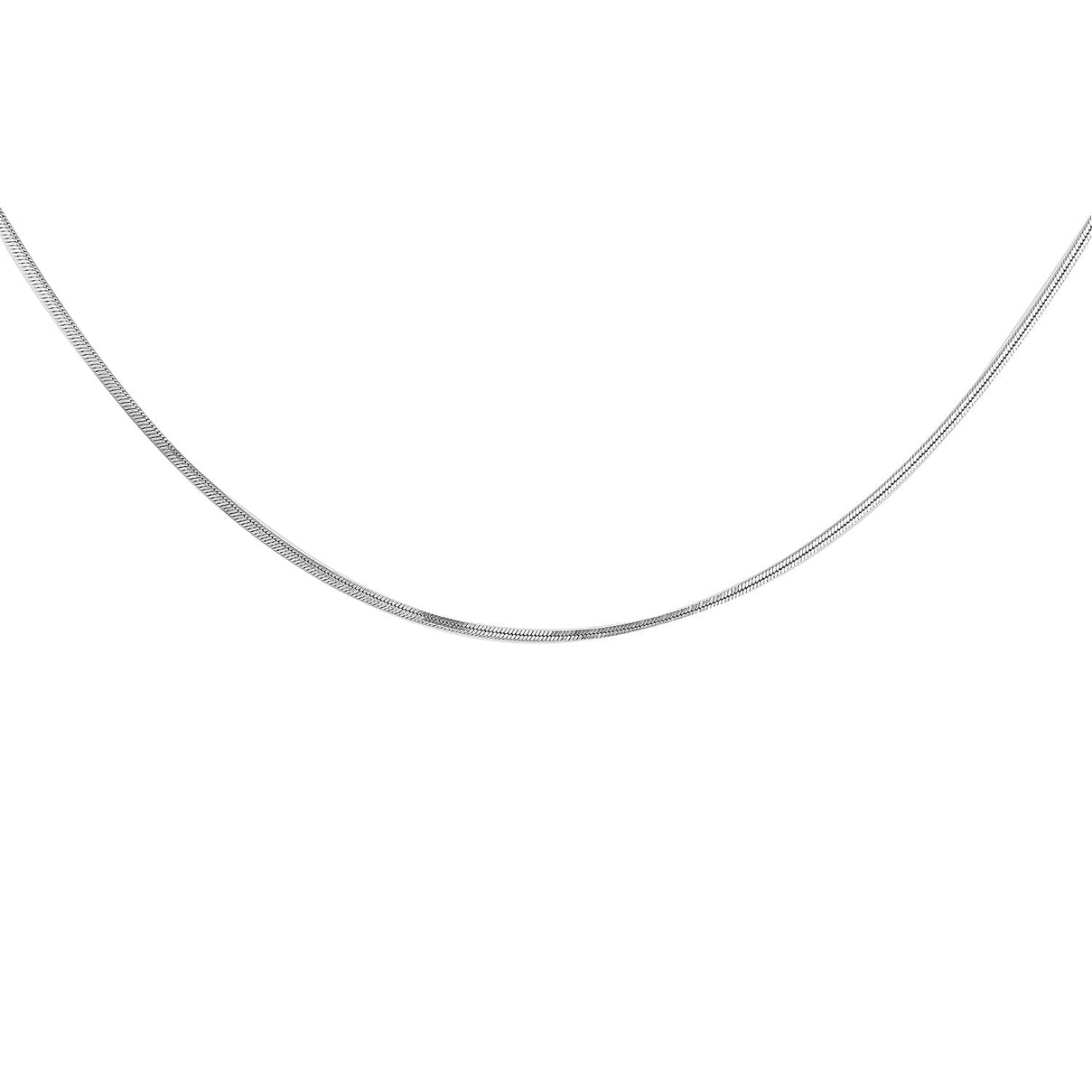 Square Snake Chain 20 Inch in 9K White Gold 7586105 0