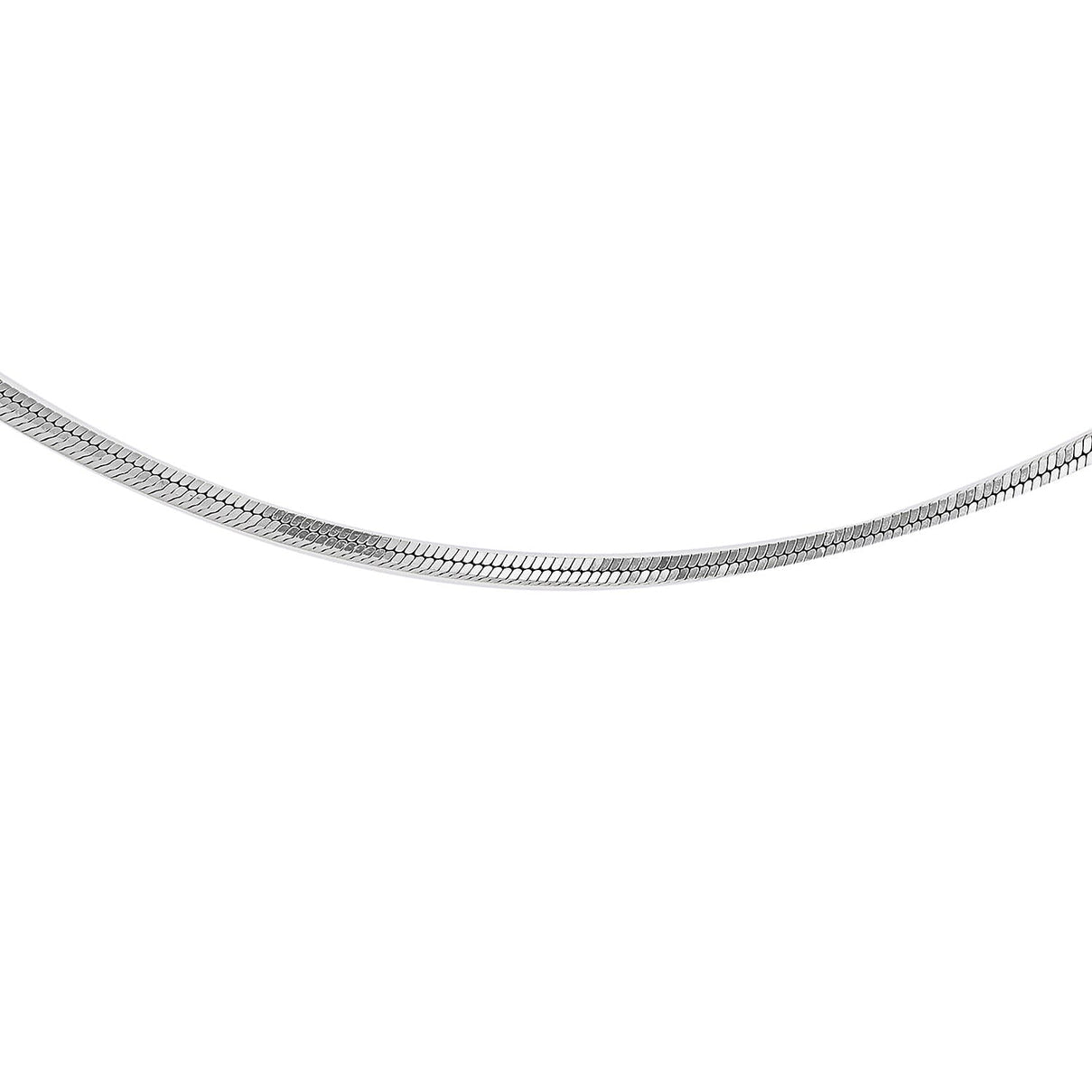 Square Snake Chain 20 Inch in 9K White Gold 7586105 3