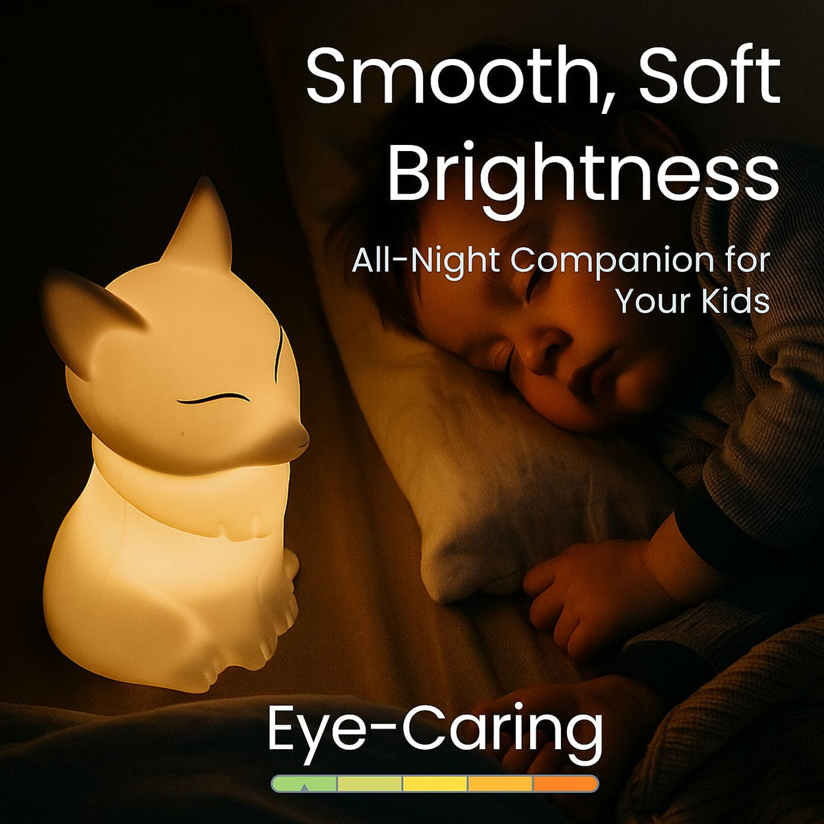 Squishy Colour Changing Rechargeable Silicone Lamp - Fox 7860433 5