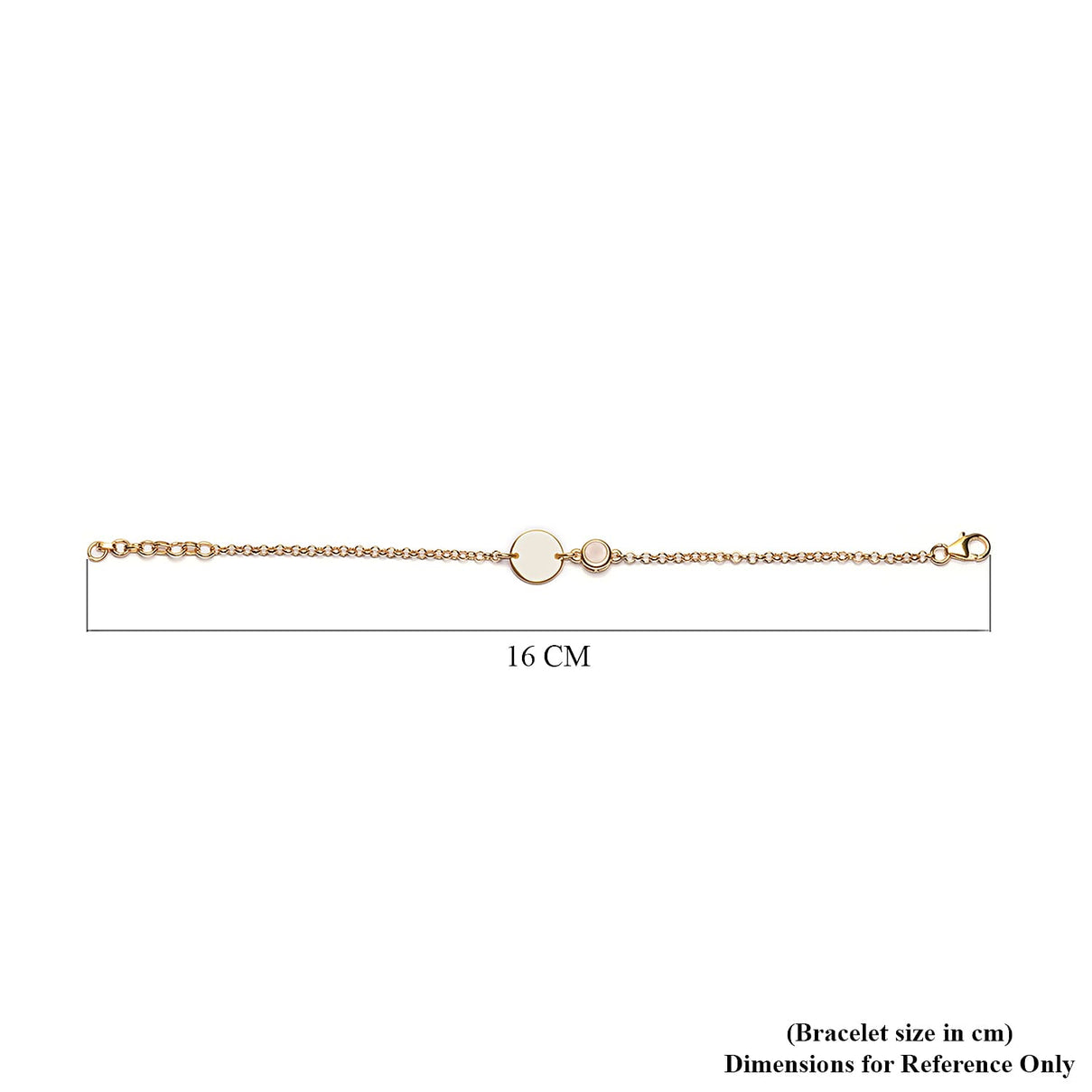 Sri Lankan White Moonstone Bracelet in Gold Plated Sterling Silver V32534120 5