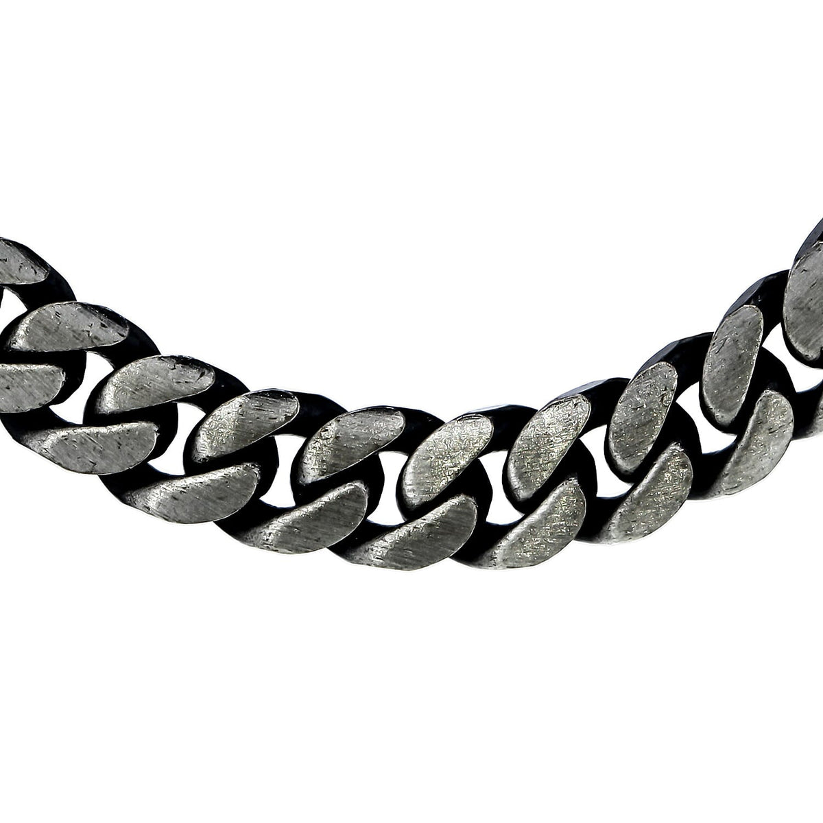 Stainless Steel Oxidised Flat Curb Chain Size - 18 Inch 8927103 0