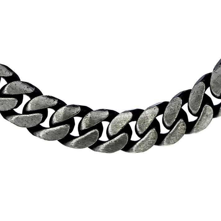 Stainless Steel Oxidised Flat Curb Chain Size - 18 Inch 8927103 1