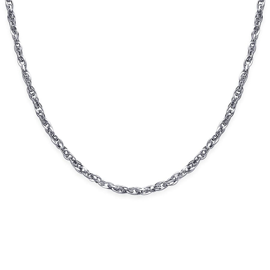 Prince of Wales Necklace With Lobster Clasp (Size 24) in Silver Tone 1609048 0