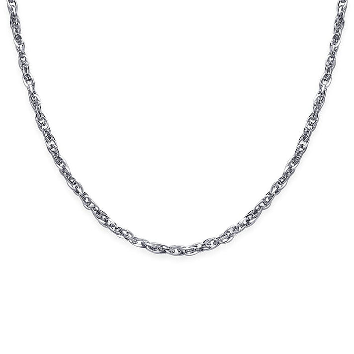 Prince of Wales Necklace With Lobster Clasp (Size 24) in Silver Tone 1609048 1