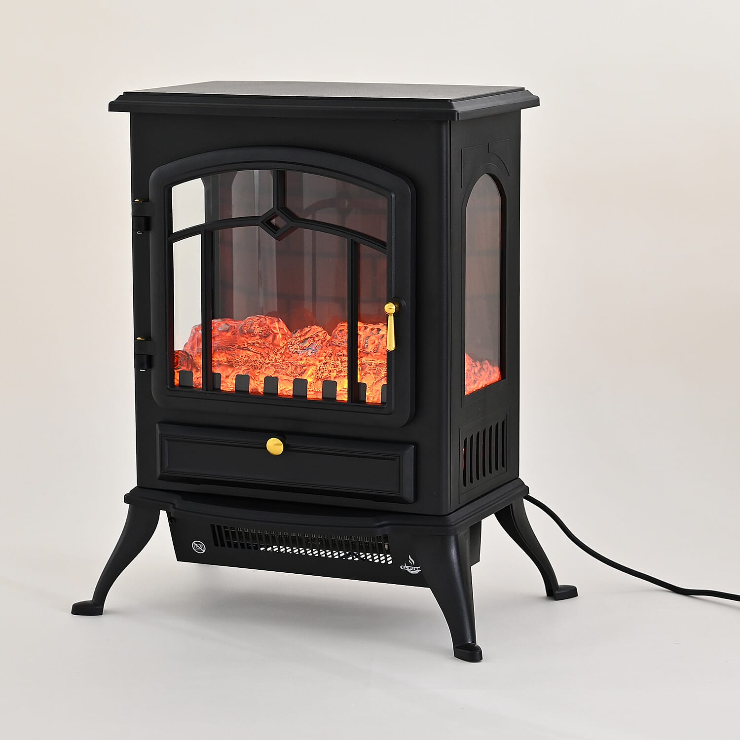Stand Style Electric Fireplace Heater with 2 Heating Powers (1000W-2000W) 7899920 9