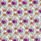Rose Pattern Removable Window Sticker