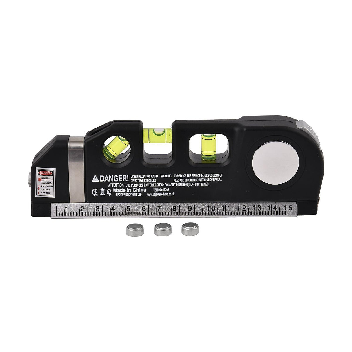 Multipurpose Laser Level Kit (3xLR44 Batteries Required, Inc.) - Black 7282572 0