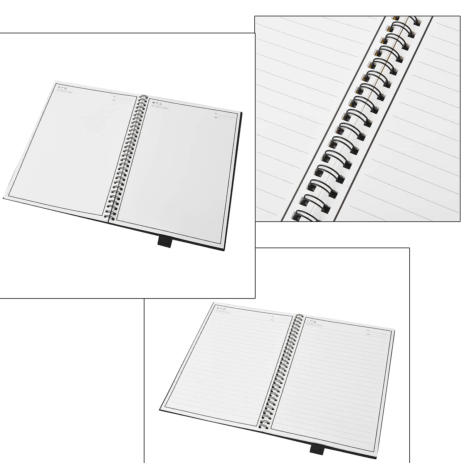 A5 Smart Reusable Forever Notebook (40 Sheets) with Erasable Pen and Wiper- Black 6839002 6