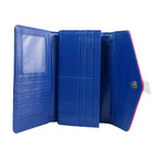 Leatherette Stefanie Colour Block Purse - Blue