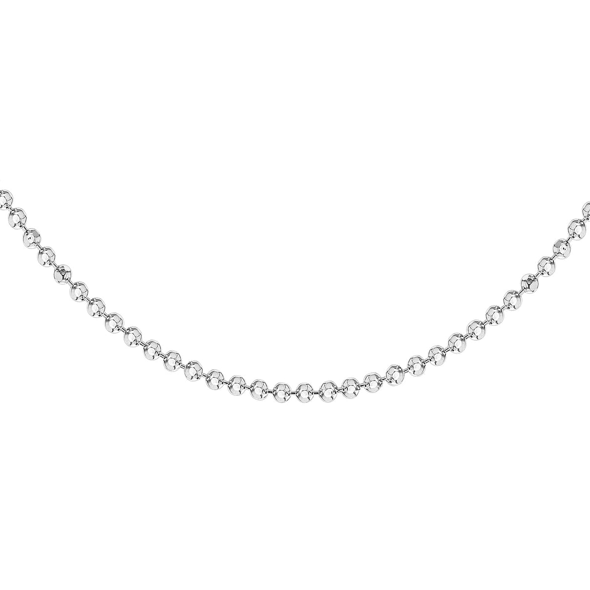 Sterling Silver 1.4mm Diamond Cut Ball Chain 16 Inch 7620174 3
