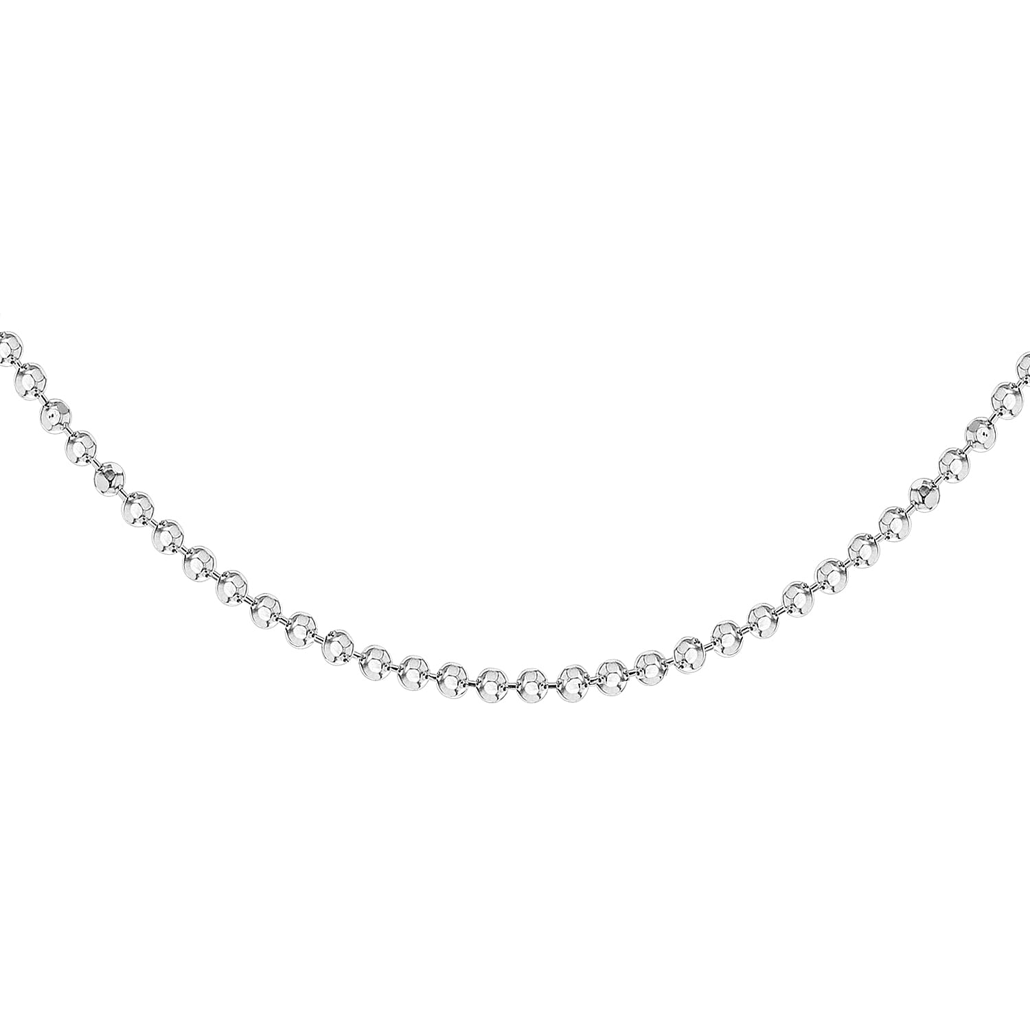 Sterling Silver 1.4mm Diamond Cut Ball Chain 18 Inch 7620221 3