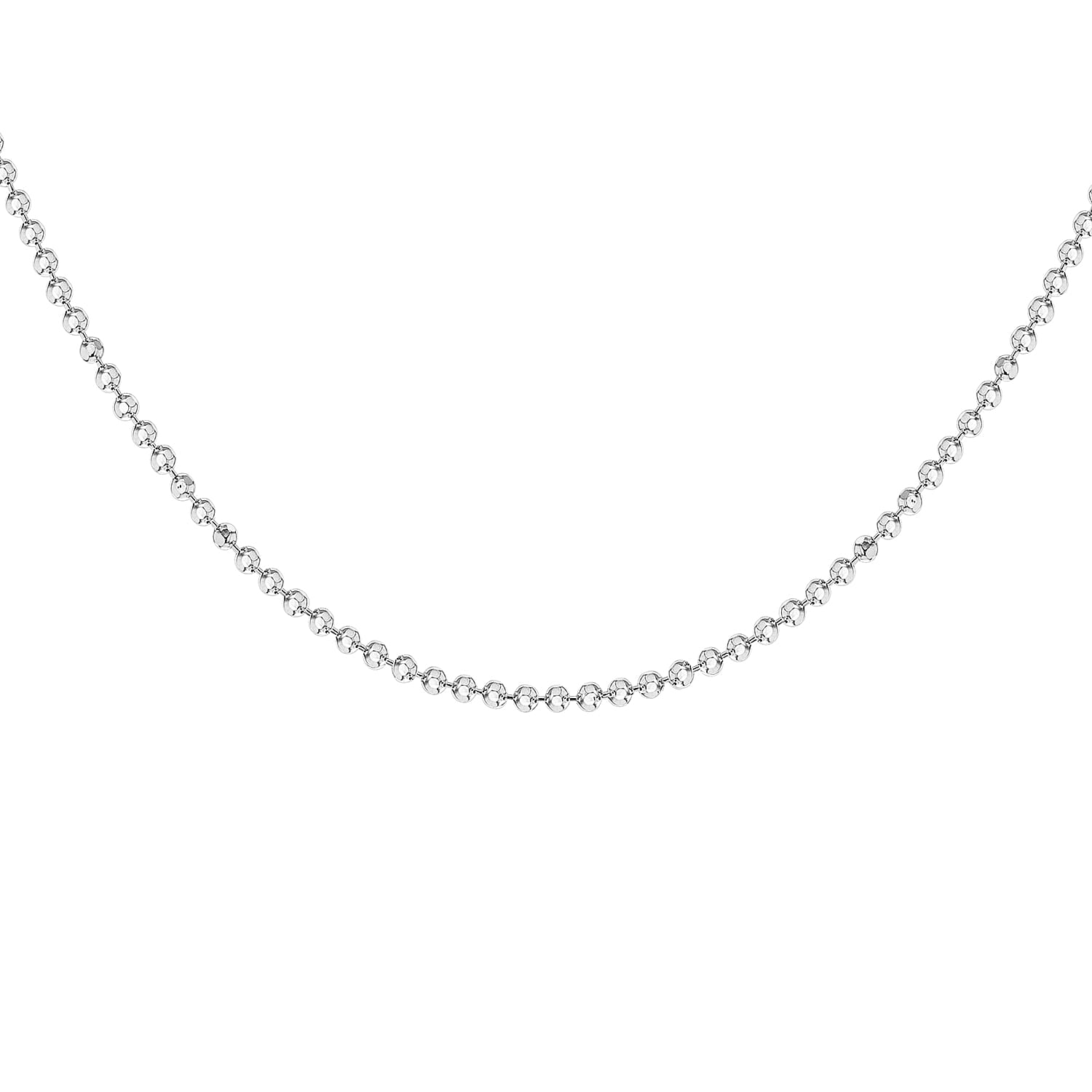 Sterling Silver 1.4mm Diamond Cut Ball Chain 30 Inch 7620224 0