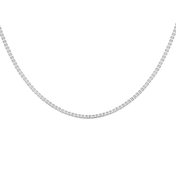 Sterling Silver 1.8mm Bevelled Edge Box Chain 20 Inch 7620336 1