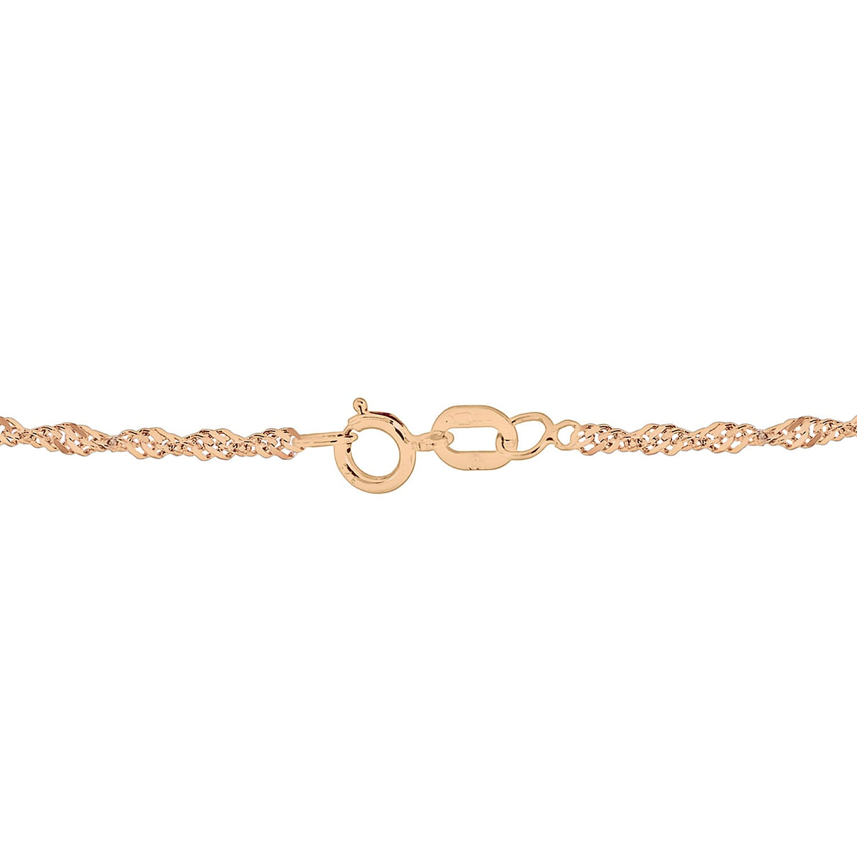 Sterling Silver 1 Micron Rose Gold Plated 1.8mm Twist Curb Chain 18 Inch 7620944 4