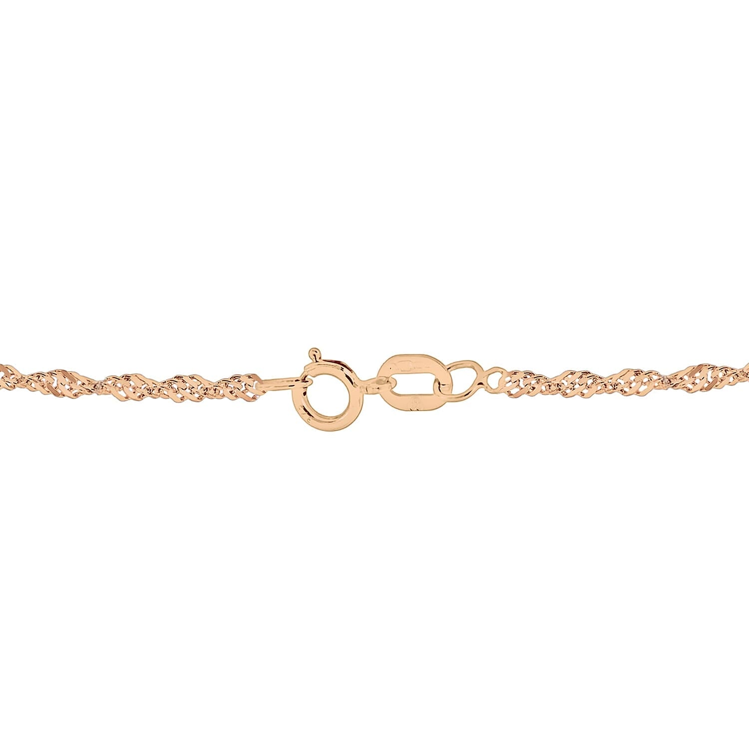 Sterling Silver 1 Micron Rose Gold Plated 1.8mm Twist Curb Chain 30 Inch 7620949 4