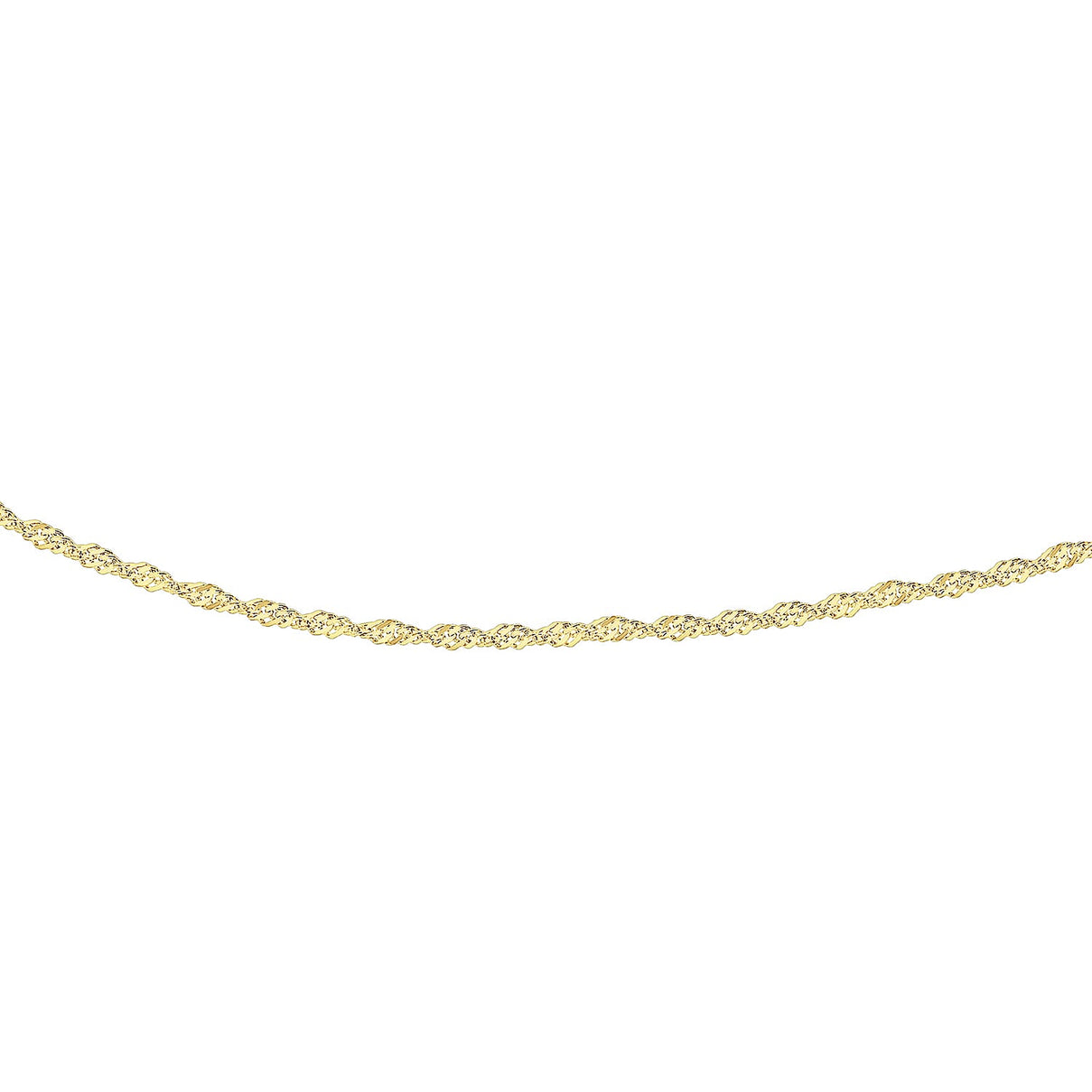 Sterling Silver 1 Micron Yellow Gold Plated 1.8mm Twist Curb Chain 20 Inch 7620941 0