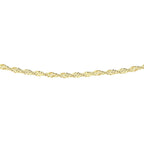 Sterling Silver Twist Curb Chain (Size - 20) With Spring Clasp