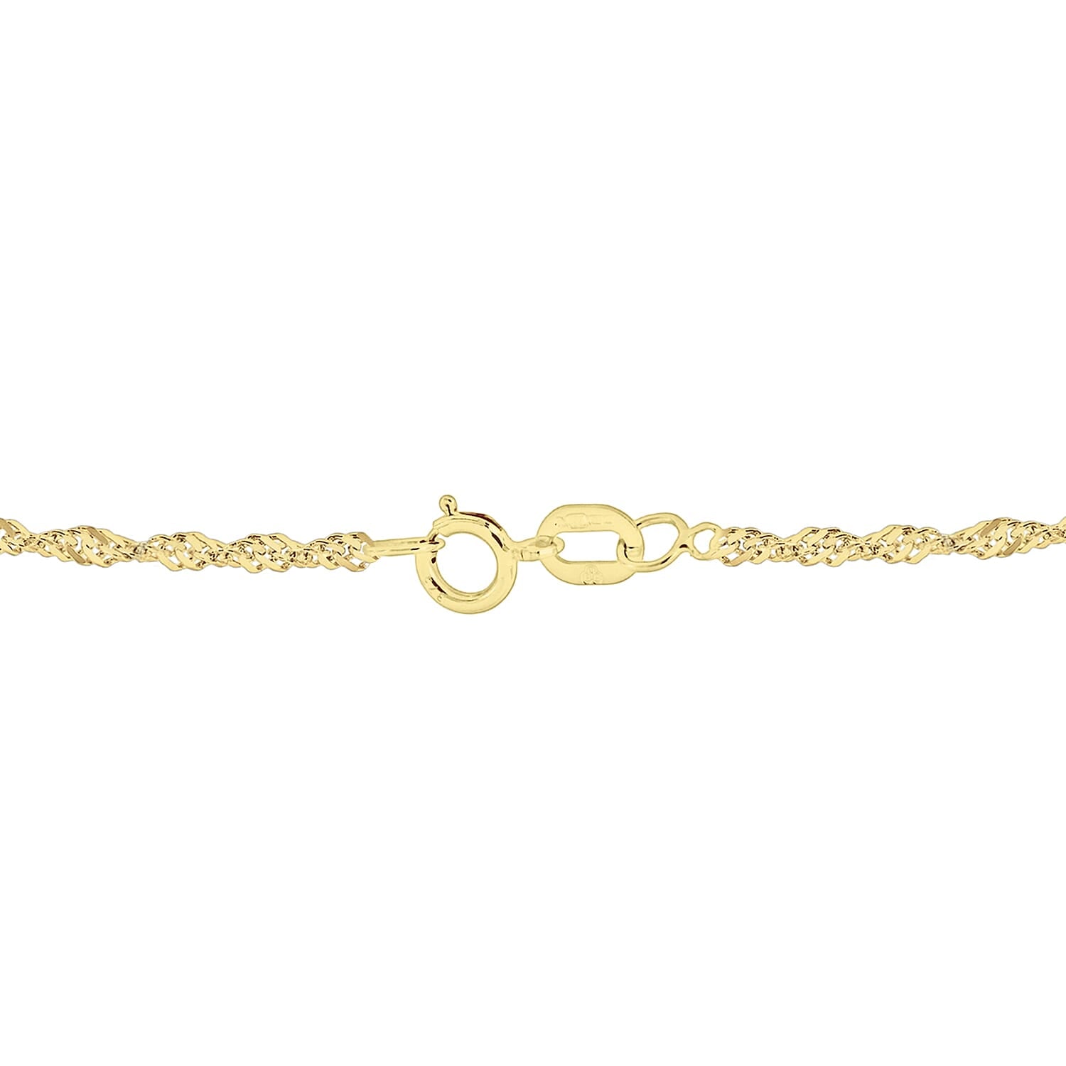 Sterling Silver 1 Micron Yellow Gold Plated 1.8mm Twist Curb Chain 20 Inch 7620941 4