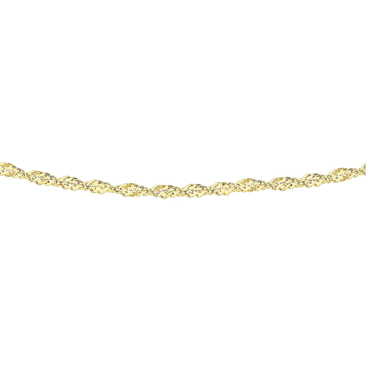 Sterling Silver 1 Micron Yellow Gold Plated 1.8mm Twist Curb Chain 30 Inch 7620942 3