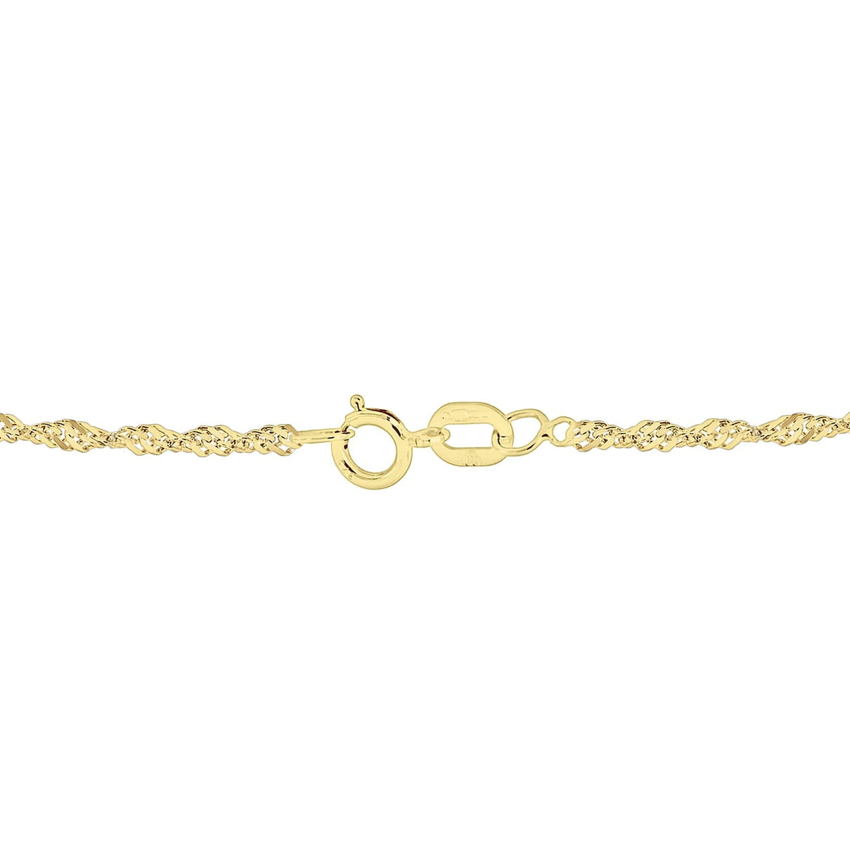 Sterling Silver 1 Micron Yellow Gold Plated 1.8mm Twist Curb Chain 30 Inch 7620942 4