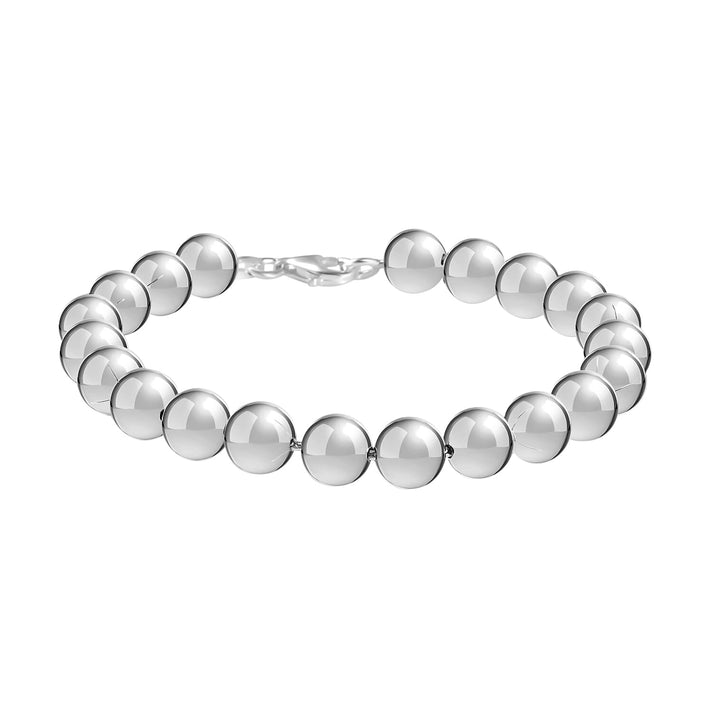 Sterling Silver 10mm Ball Bracelet 7.5 Inch 7315102 1