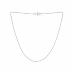 Sterling Silver Diamond Cut Curb Chain (Size 20) with Spring Ring Clasp