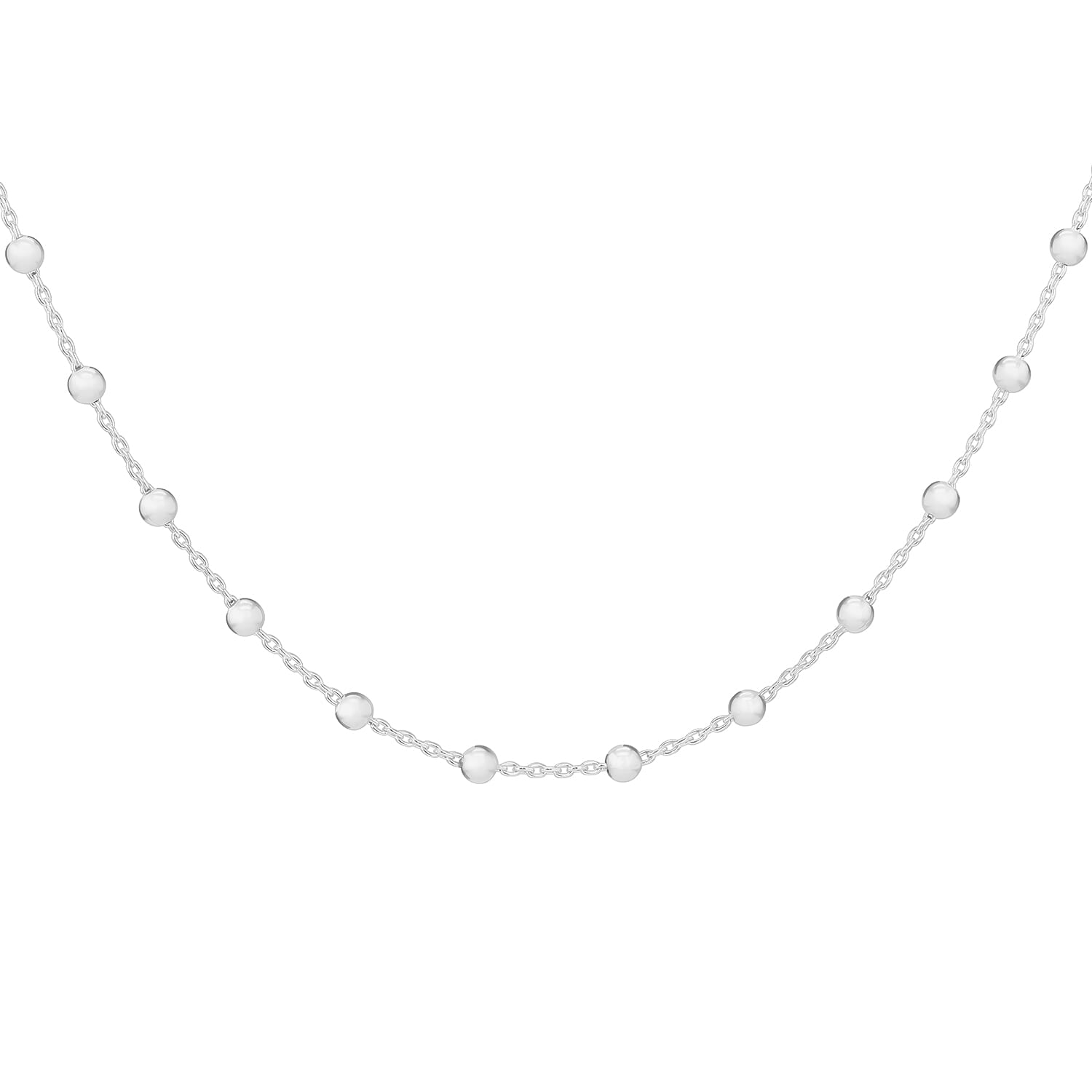 Sterling Silver 2.5mm Ball Necklace 22 Inch 7619113 0