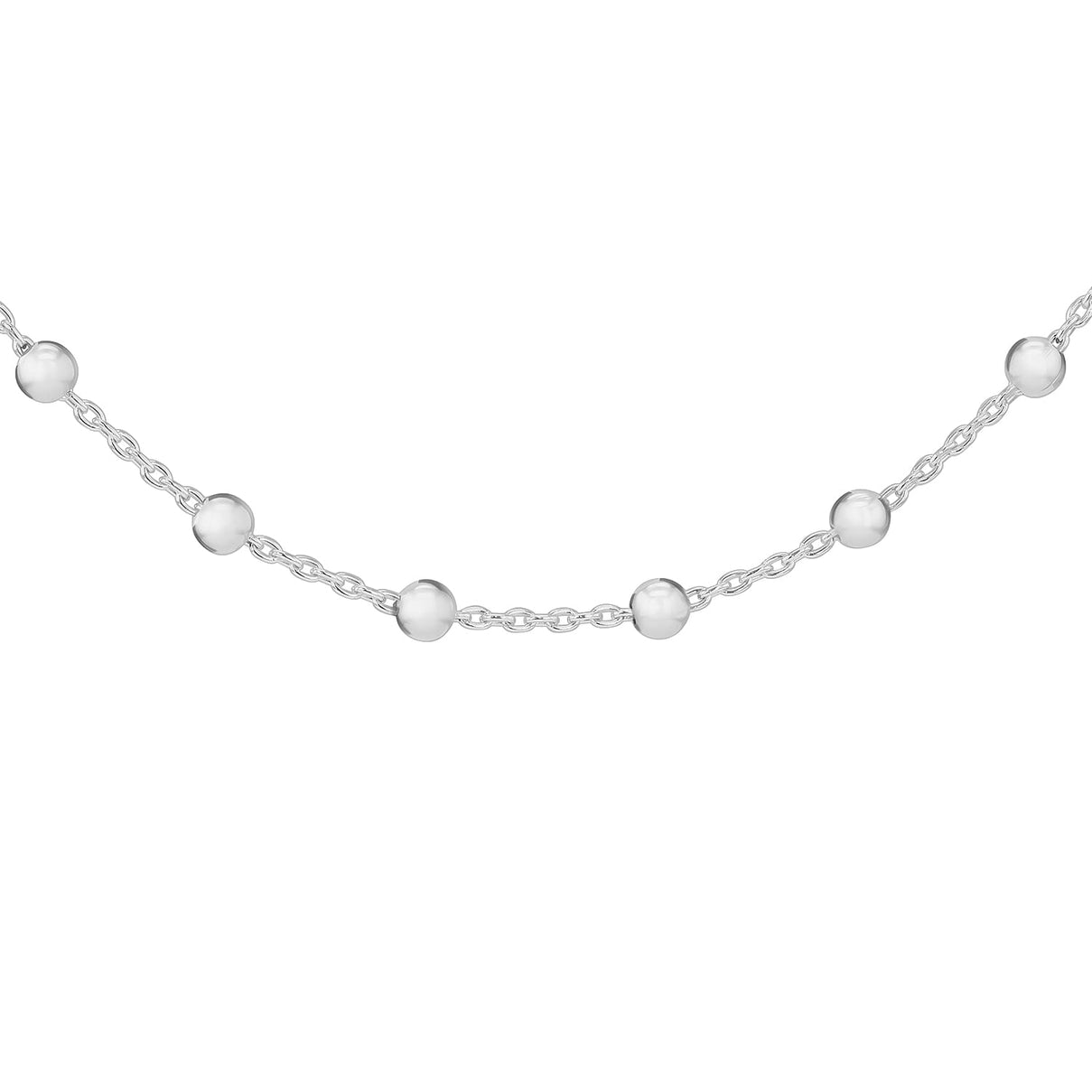 Sterling Silver 2.5mm Ball Necklace 22 Inch 7619113 3