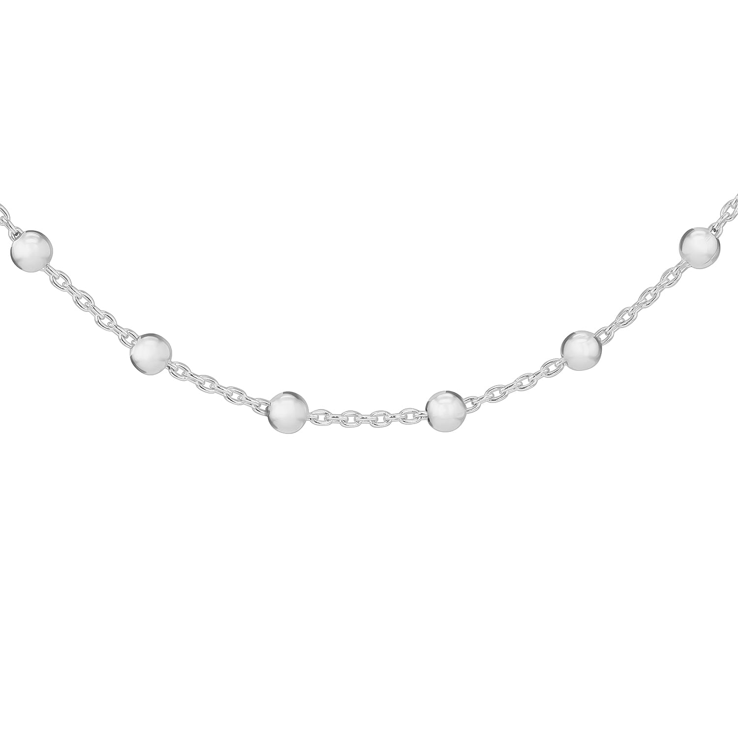Sterling Silver 2.5mm Ball Necklace 22 Inch 7619113 3