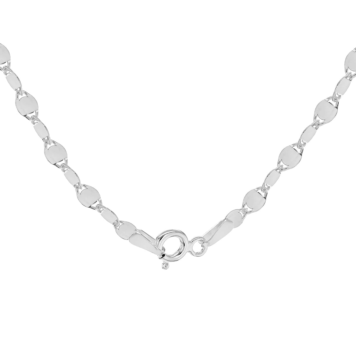 Sterling Silver 2.6mm Flat Mirror Link Chain 16 Inch 7620260 4