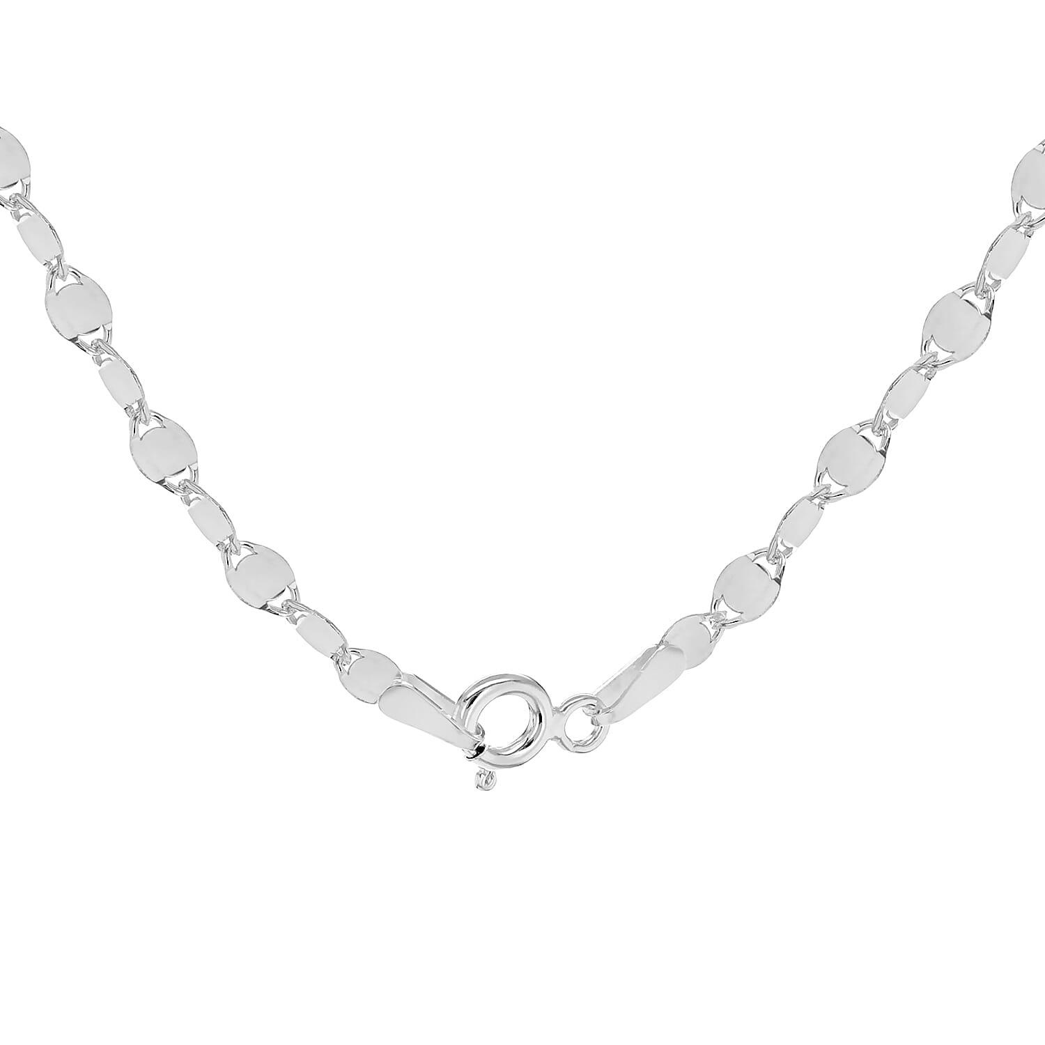 Sterling Silver 2.6mm Flat Mirror Link Chain 18 Inch 7620284 4