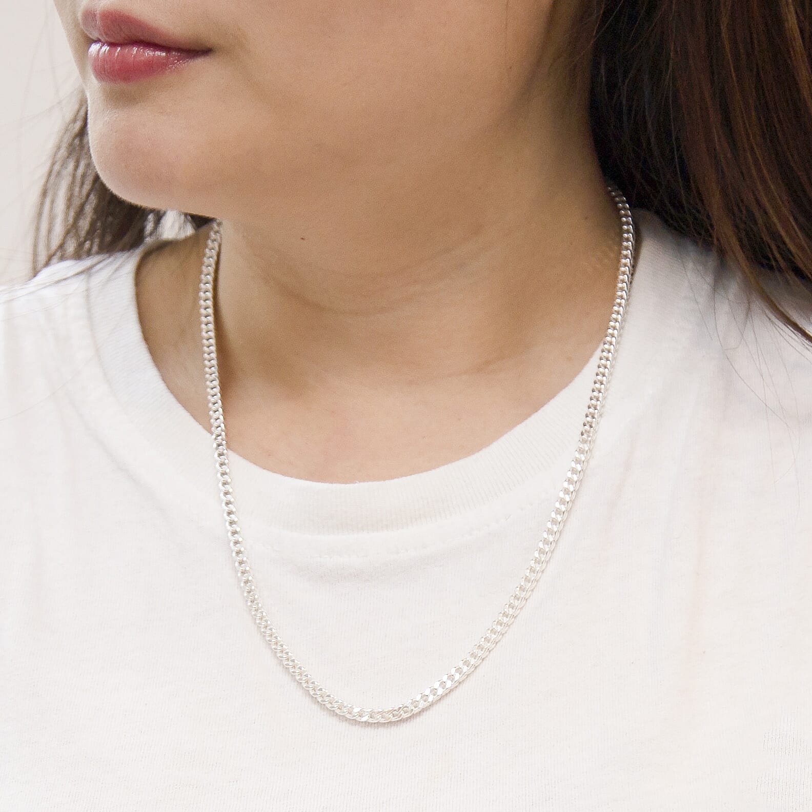 Sterling Silver 3.5mm Square Franco Chain 20 Inch 7315379 1