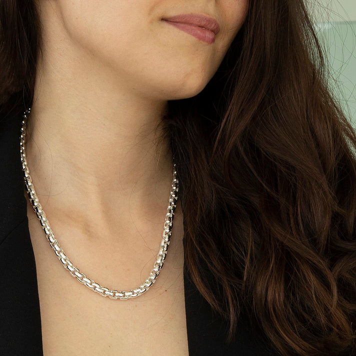 Sterling Silver 6.5mm Box Chain 18 Inch 7315297 2