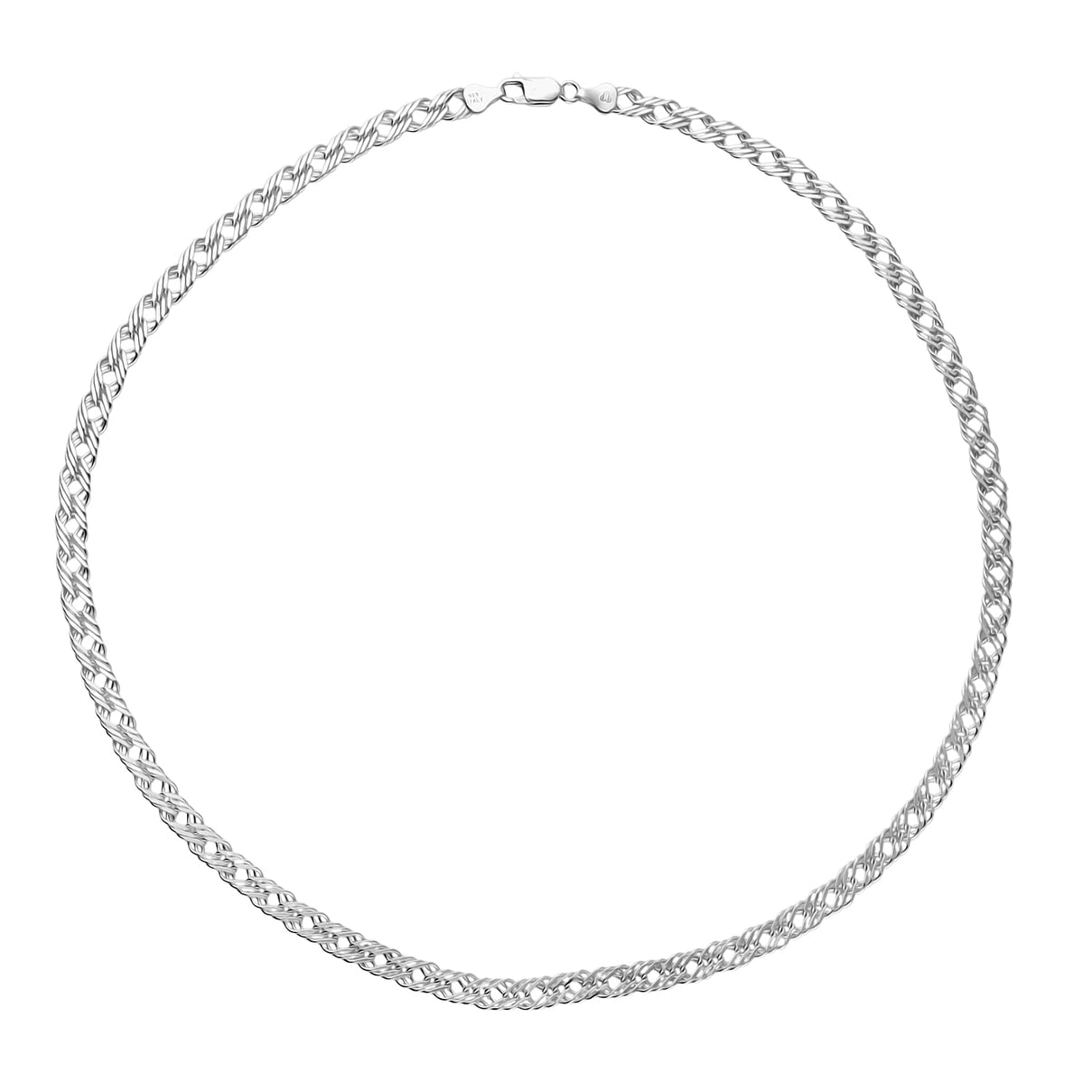 Sterling Silver 6mm Double Curb Chain 22 Inch 7315219 4