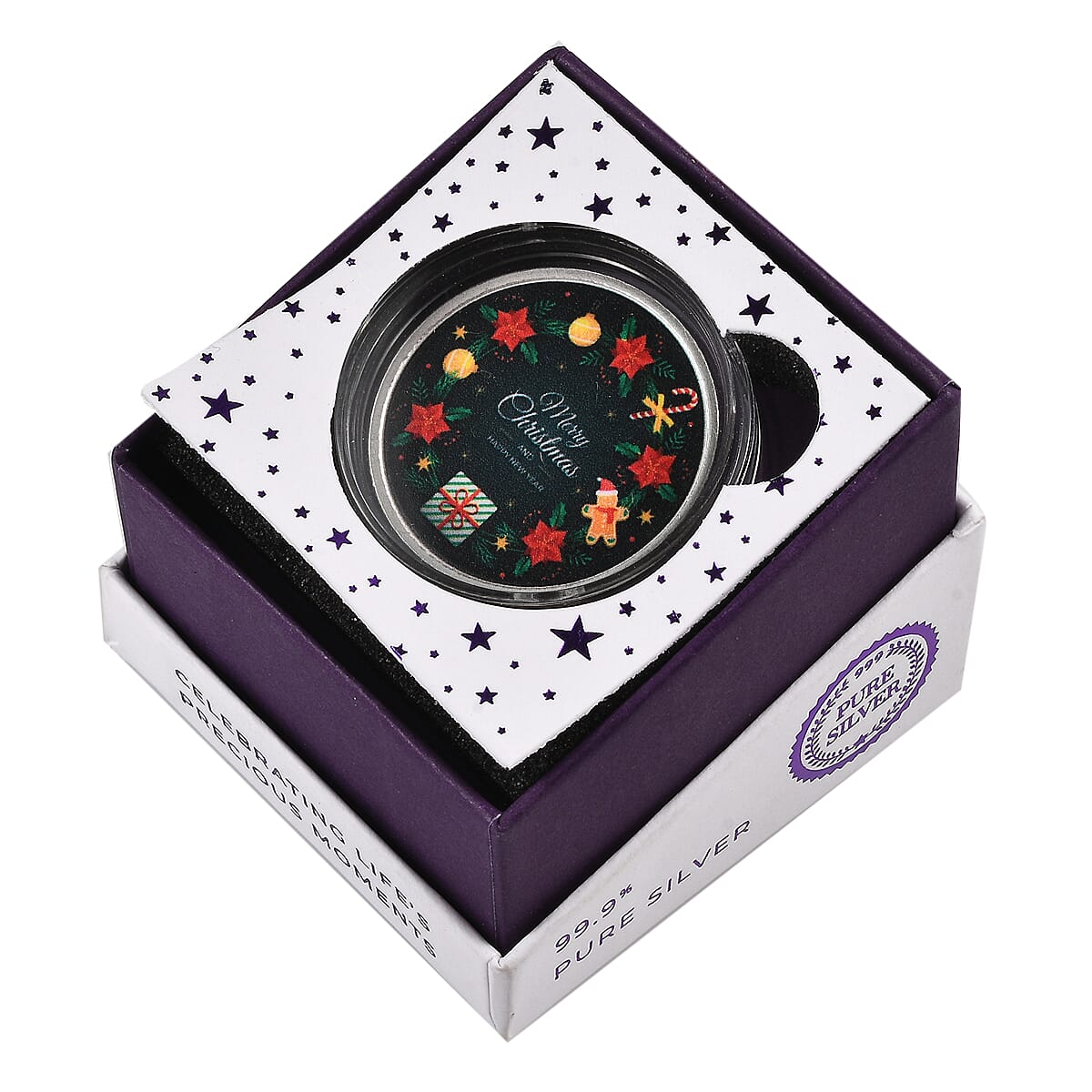 Christmas Themed 99.9% Pure Silver Coin - 10 Gms 7989898 4