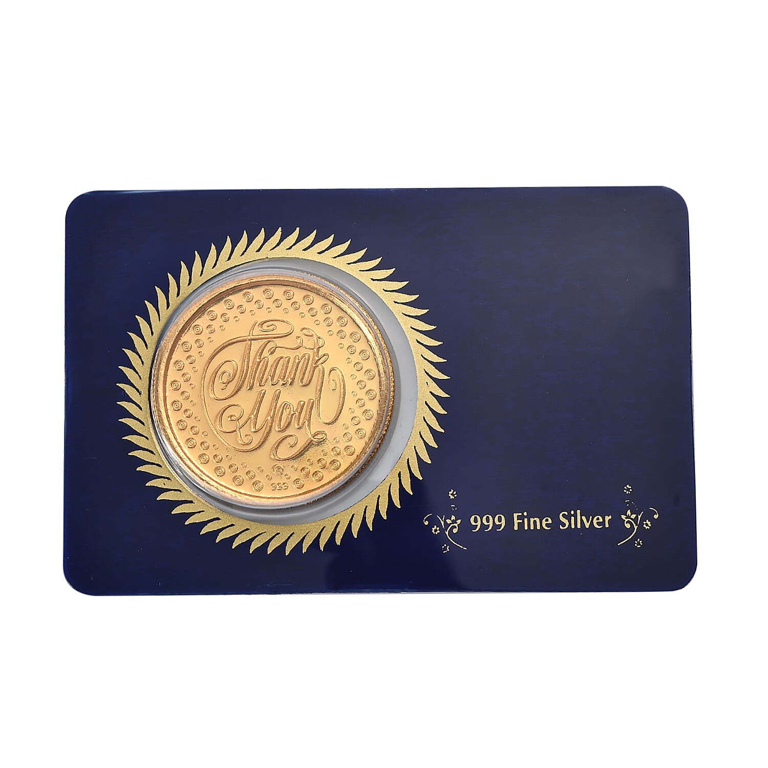 999 Fine Silver Maple Leaf Coin in Yellow Gold Plating, Silver Wt. 10.00 Gms. 8131935 4