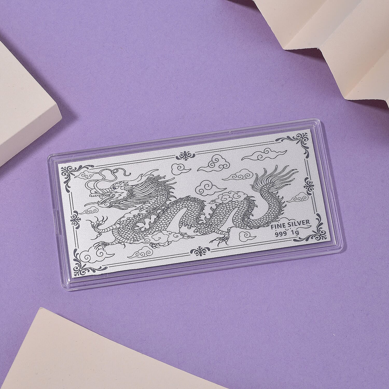 999 Fine Silver Foil with Dragon Pattern 8133992 2