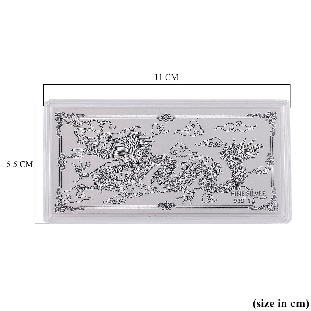 One Time Deal - 999 Silver Dragon Sheet